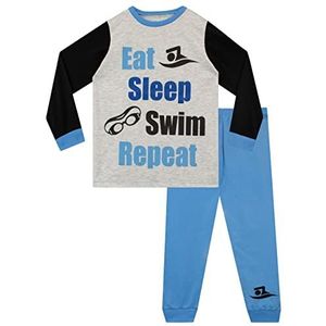 Harry Bear Jongens Pyjama's Zwemmer Blauw 134