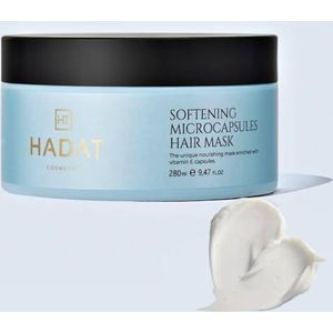 HADAT Cosmetics Haarmasker met vitamine E-microcapsules en crambe-olie – uv-bescherming en glans, voedende behandeling en herstel voor droog en broos haar