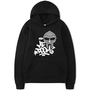 Spring And Autumn Rapper Mf Doom Printed Hoodie Mens Womens Hoodie Sweatshirt Hip Hop Street Top (Color : 1, Size : 3XL)