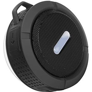 Mini Bluetooth-luidspreker, IPX4-niveau Waterdichte Draagbare Subwoofer-luidspreker, voor Buitensporten, met Karabijnhaak met Zuignap(zwart)