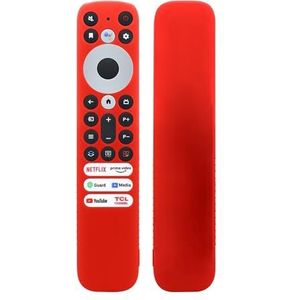 Afstandsbediening Cover Case met Lanyard Televisie Afstandsbediening Cover All Inclusive voor TCL RC902V FMR1 Voice Remote (Rood)