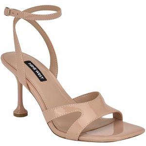 Nine West Kuane sandalen met hak, nauwelijks nude voor dames, maat 43, Nauwelijks naakt 110, 38 EU