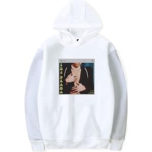 SKALSDVXC Spencer Sutherland Merch The Drama Limited Edition Album Hoodies Lange Mouw Hooded Sweatshirt Voor Unisex, Wit, L