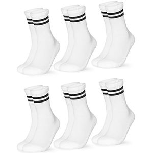 Occulto - Serena - Tennis Sokken - Zwart - Pak van 6