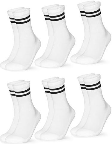 Occulto - Serena - Tennis Sokken - Zwart - Pak van 6