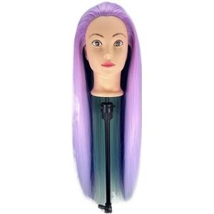 Kappers Styling Tool 70cm Steil Haar Training Mannequin Hoofd for Make-up Haarvlechten Oefen Salon(Head 1)