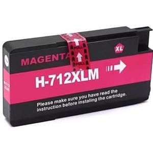 712XL 712B 3ED71A Remanufactured Inkjet-inktcartridge for HP712 Designjet T650 T250 T210 T230-printer(Magenta)