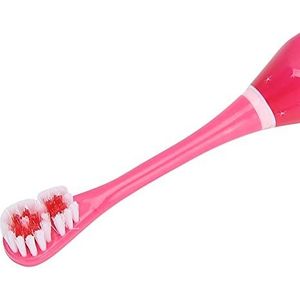 Elektrische tandenborstel voor kinderen, Cartoon elektrische tandenborstel Praktisch in gebruik Conform ergonomisch ontwerp Veilig en milieuvriendelijk voor thuis voor badkamer(red)
