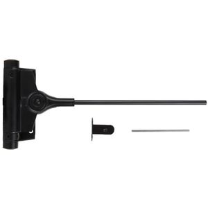 ATTAS - Deursluiter - Zwart - 25 kg sluitkracht - Automatische Deursluiter voor Buiten Tuinpoort