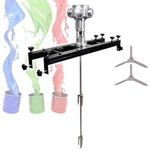 IBC Luchtroermachine, pneumatische beugelmixer, 1000L roercapaciteit, opvouwbare propeller, roermachine voor verfcoating en viskeuze vloeibare inktoplosser (grote vijf cilinder)