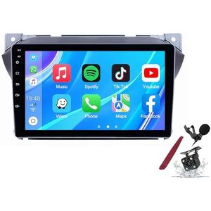 Android 14 Autoradio Sat Navi voor S-uzuki AIto (2009-2017) 9 Inch Touchscreen Multimedia Speler met Draadloze Carplay GPS Navigatie FM RDS Bluetooth 5G-WiFi SWC DSP,M120s