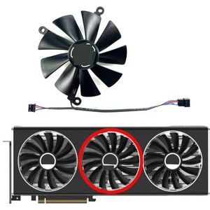 Voor XFX voor Radeon RX7900 7900XT voor Speedster QICK/MERC grafische kaart vervangende ventilator(Middle fan)