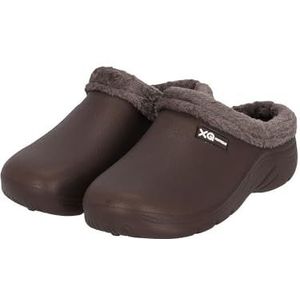 XQ - Tuinklompen Dames - Gevoerd - Bruin - Maat 38 - Tuinschoenen - Garden Clogs dames - Tuinklompen dames - - Tuin klompen