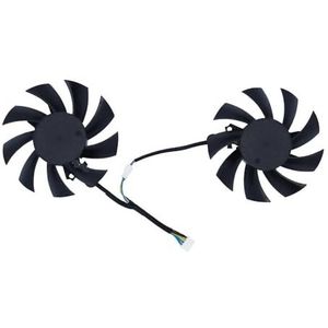 VGA GPU-koeler grafische kaartventilator voor KUROUTOSHIKOU voor GALAX KFA2 RTX 2070 2060 witte mini, voor Manli, 2 stuks/set, FY08015M12LPA