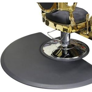 TT-YEC Niet-Slip Salon Kappersstoelmat, Extra Grote Zwarte Kappersstoelmat, Schoonheidswinkel Decoratieve Vloermat, Kantoor Comfortabele Vloermat Voor Ronde En Vierkante Kappersstoelen,B