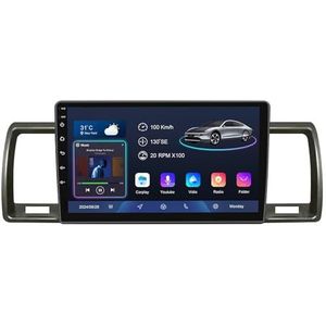 Android 14 9 Inch Touchscreen Autoradio 2 Din voor Toyota Hiace 2004-2019 met CarPlay & Android Auto Stuurbediening GPS Navigatie AHD Backup Camera Bluetooth (YS40 (6+128G))