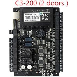 Inklokken in Machine, TCP IP Wiegand 26 C3-100 C3-200 C3-400 Deurtoegangscontrolepaneel Board for beveiligingsoplossingen Toegangscontrolesysteem 30000 gebruikers Kantoorponsklok(Color:C3-200)