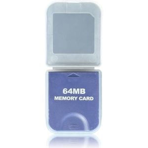 WICAREYO 64M geheugenkaart geheugenkaart met pakket voor Wii NGC Gamecube console, lila