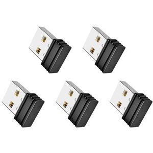 Mauedest 5X Muis Jigglers Mover Niet-Detecteerbare Automatische USB-Poort Shaker Wiggler voor Laptop Houdt Computer Wakker Muisbeweging Zwart