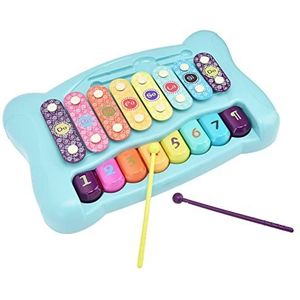 Baby Xylofoon Speelgoed Piano, Baby Piano Xylofoon Speelgoed Multicolor Toetsenbord voor Peuter Dagelijks Spelen Blauw