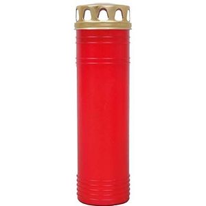 HS Candle Grafkaars graflicht ca. 170h brandduur / 7-dagen brander (rood)