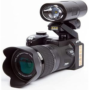 Videocamera, 24X Optische Zoom Professionele Digitale Camera 'S for Fotografie Autofocus 33MP Foto 1080P Hd Video Camcorder 3 lens Kit(No SD Card,With Flashlight)