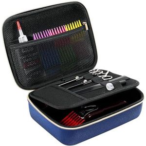 ProCase Draagtas voor tondeuse, kapperstas, trimmer, schaar, opbergdoos voor kappersaccessoires, marineblauw