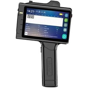 Handheld inkjetprinter Draagbaar printerpistool for productievervaldatum Barcode Batchnummer QR-code met sneldrogende inktcartridge voor Tekst Barcode Datum Tijd, etc(Printer with 3 inks)