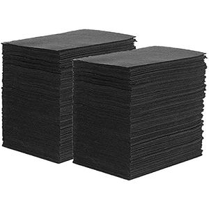 Dental slabbetjes, 125 stuks, zwart, tandheelkundige slabbetjes, 45,5 x 33 cm, tattoo-tafelafdekkingen, schone pad, tattoo-slabbetjes, waterdicht tattoo-tafelkleed, tattoo-benodigdheden