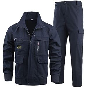 Veiligheidsoveralls, Werkkleding for heren Buitenonderhoud en laswerkkleding met meerdere zakken(3XL)