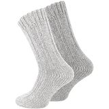 VCA - Noorse Sokken - Grijs - Uniseks - 2 Paar Wollen Sokken
