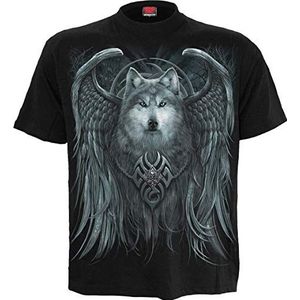 Spiral Direct Heren Steam Punk Ripped - Laceup Sleeve Top Zwart shirt met lange mouwen, zwart, S