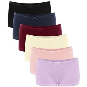 Libella® Damesboxershorts, lage taille, katoen, stretch, slip voor dames (3/6 stuks) 3901, 6 x veelkleurig 9, S