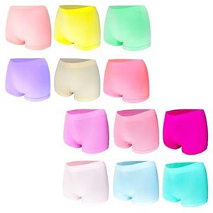 MRCC 6/8/12/16 stuks meisjes hipster panty's boxershorts ondergoed onderbroeken retro broeken slipjes kleurrijk 10014, 12 stuks model 2, 4-6 Jaren