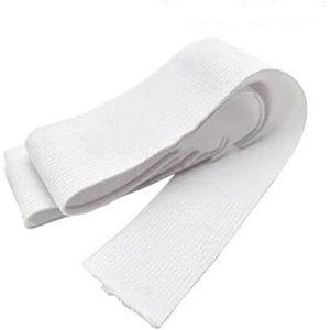 5Yards elastische band naaien kleding broek stretch riem kledingstuk DIY stof tailleband accessoires wit zwart 3,0 mm-50 mm-35 mm wit