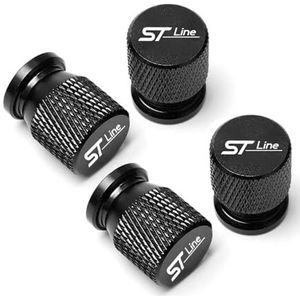 Wieldoppen - 4 STUKS Opschroefbare Ventieldopjes - Corrosiebestendig - Voor Ford ST FOCUS 2 3 Mondeo Fiesta Kuga MK2 MK3 MK4
