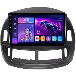 9"" 2 DIN Android 14 Autoradio Stereo voor Toyota Previa ESTIMA ACR30 Tarago 2002-2006 met draadloze CarPlay Backup Camera Stuurwielbediening GPS Navigatie Bluetooth(L600(6+128G))