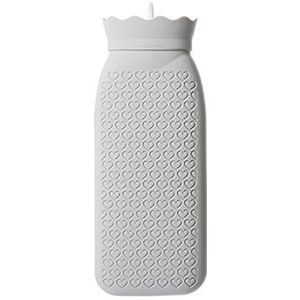 OIFAODAO, Heetwaterflessen Heetwaterzak Met water gevulde siliconen warmwaterkruik Herbruikbare draagbare met warm Heetwaterzak/O,Warmwaterkruik(J)