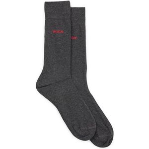 HUGO Heren 2P RS UNI CC Middelhoge sokken van stretchweefsel in verpakking van 2 stuks, Nieuw - Charcoal12, 43-46 EU