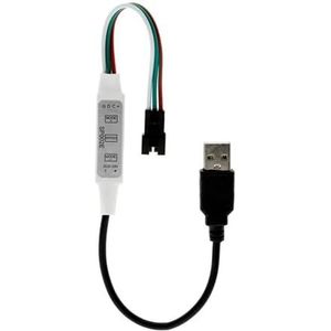 SP002E WS2812B WS2811 RGB LED Strip Controller, USB DC Mini 3 toetsen voor Pixel 5V 24 (USB Line)