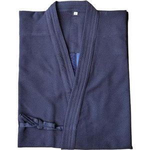 Taekwondo krijger kostuum Judo Gi for Heren Dames Kinderen In Blauw En Wit Verschillende Maten(Blue,160)