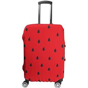 Rode watermeloen print reisbagagehoes wasbare kofferbeschermer past op bagage van 19-32 inch