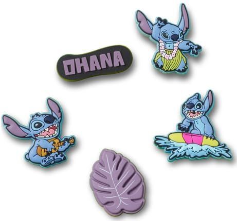 Crocs - Stitch Tropical 5 Pack - Schoenbedels - Meerkleurig