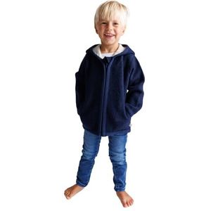 cocoome Wollwalk Jas voor kinderen, van natuurlijk scheerwol met ritssluiting, wandeljas voor baby's, dierenjas, gemaakt in Europa, verschillende maten en modellen, let op de maattabel, Dino