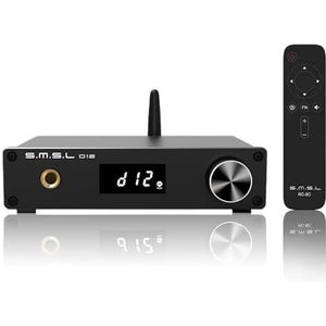 S.M.S.L D12 - DAC Hoofdtelefoonversterker - 6.35mm Output - Bluetooth 5.0 - DSD512 - 32-bit 768kHz
