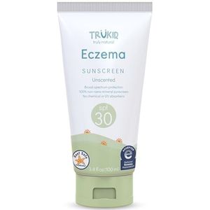 Trukid Eczema Daily Unscented SPF 30+ Natural Sunscreen, wit, 3,4 oz van TruKid