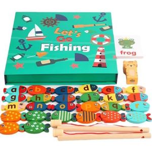VIGA houten magnetisch visspel - alfabet & kleuren VIGA houten magnetisch visspel - alfabet & kleuren