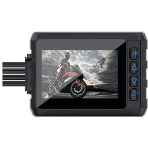 Lichaamscamera, Full Body Waterdichte Motorcamera Recorder Dual 1080P Full HD Motor Autocycle DVR Cam Zwart GPS Box voor dagelijkse gegevens, fietsen, bezorg-/bedieni(64G)