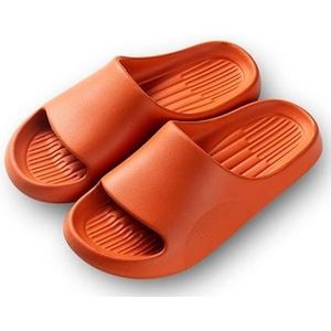 Dames sandaal Slippers Vrouwelijke Zomer Zachte Bodem Badkamer Indoor Home Home Dikke Bodem Paar Ouder-kind Sandalen Outdoor Vrouwen schoenen(Red,44-45)