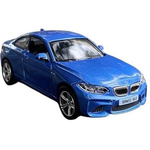 For BMW M5 M550i Auto Model M2 M4 Legering Model Auto Gegoten Metalen Collectible Kinderen Speelgoed Gift 1:36 (Color : M2 blue With Box)